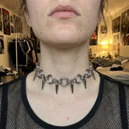 CHOCKER CHAIN_09 — RING SPIKE GRID