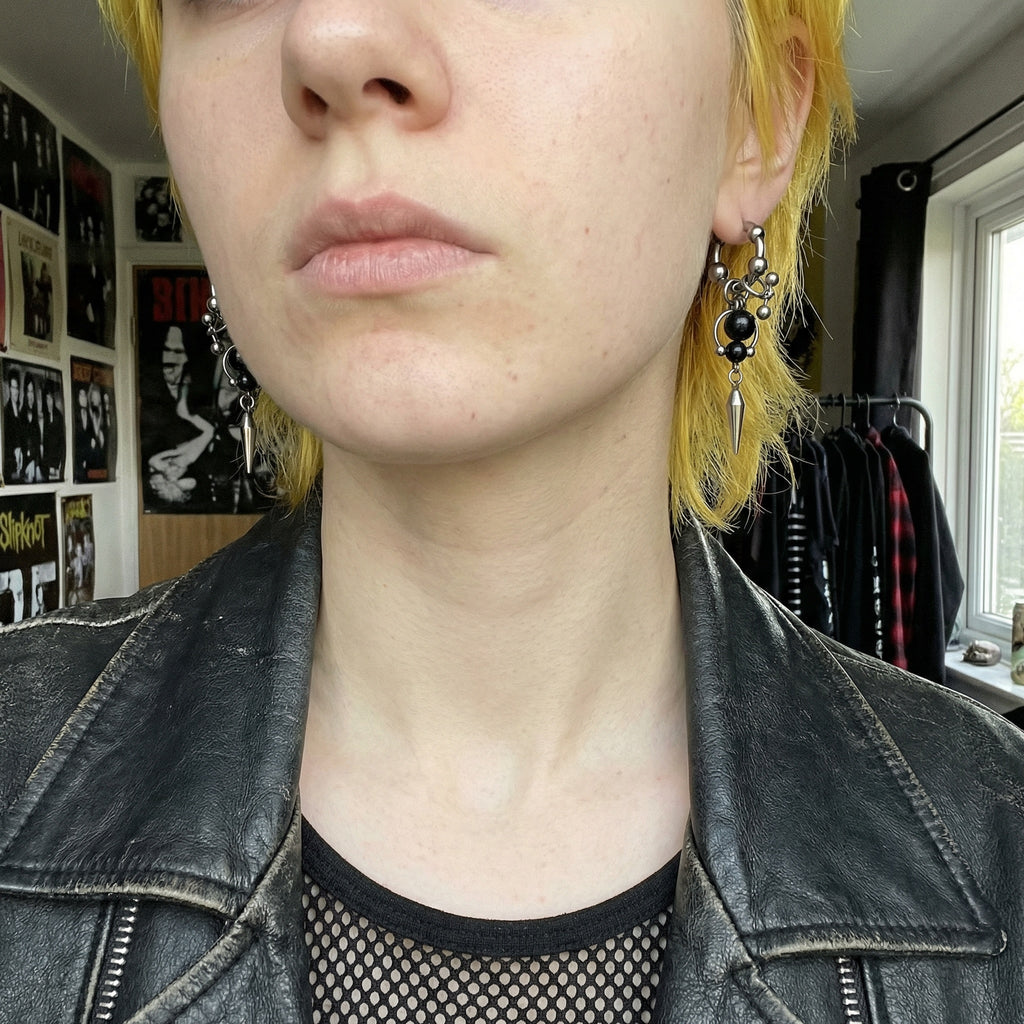 EAR PIECE_03 — DUAL SPIKE DROP
