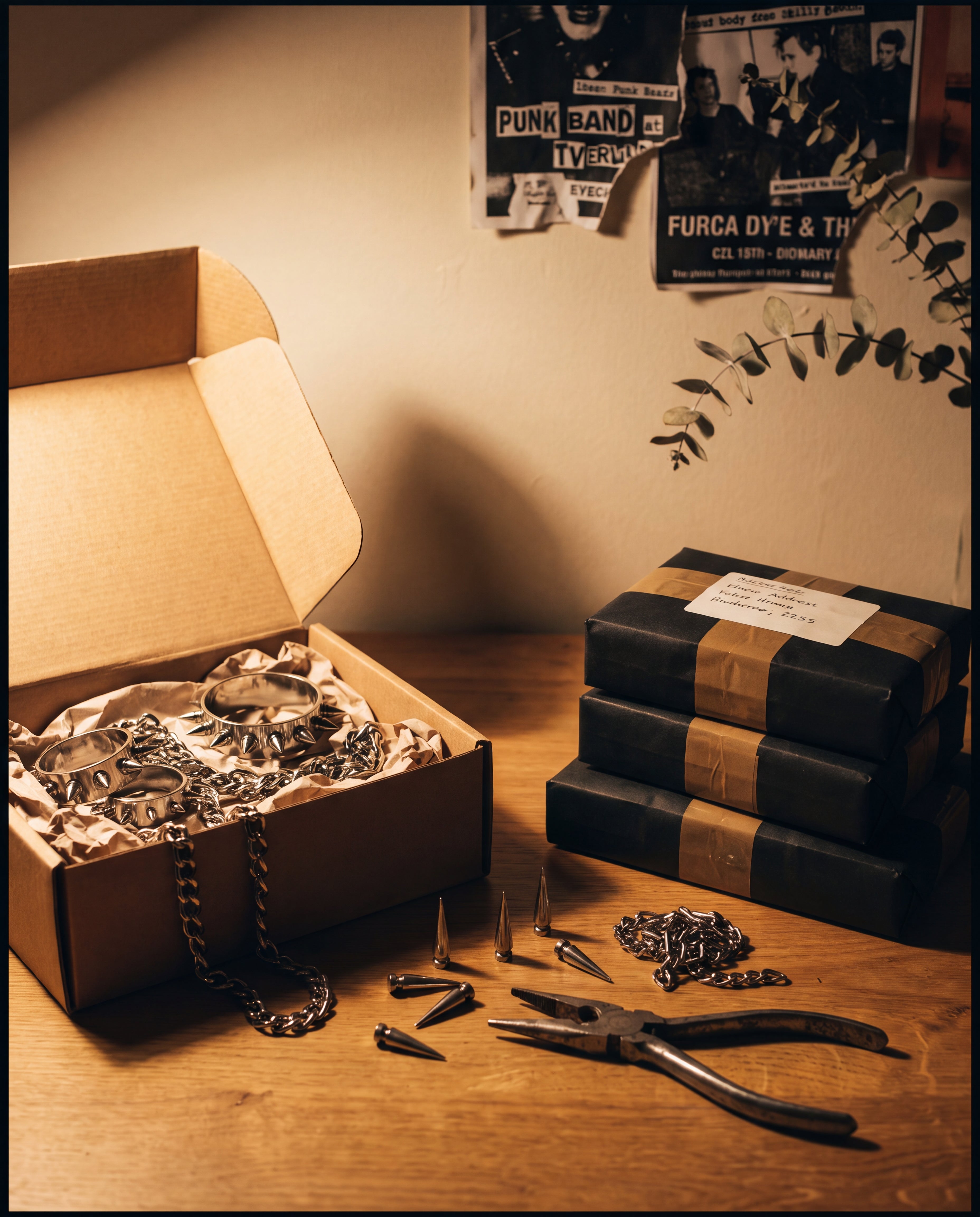 Stainless steel pieces, curated and checked by hand